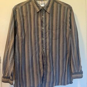 The North Face Gray Striped Shirt